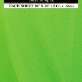 Hedvábný papír zelený 10ks 51cm x 66cm